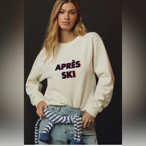 KULE oversized Après Ski Sweatshirt cream large